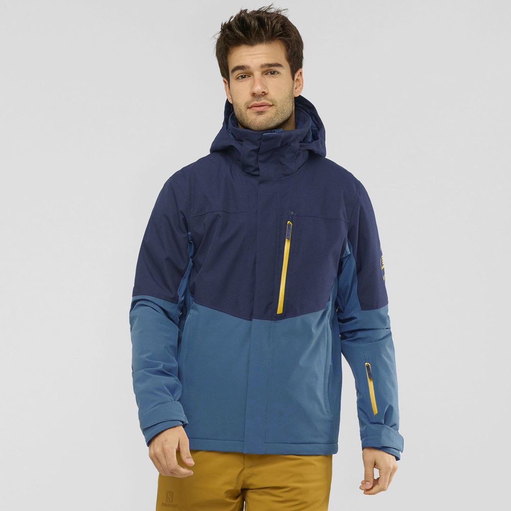 Veste De Ski Salomon Homme Foncé - Salomon SPEED - France (0628-GFNAI)